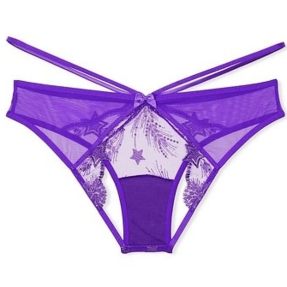 Victorias Secret Very Sexy Bright Violet Starstruck Cheekini Panty - Picture 3 of 6